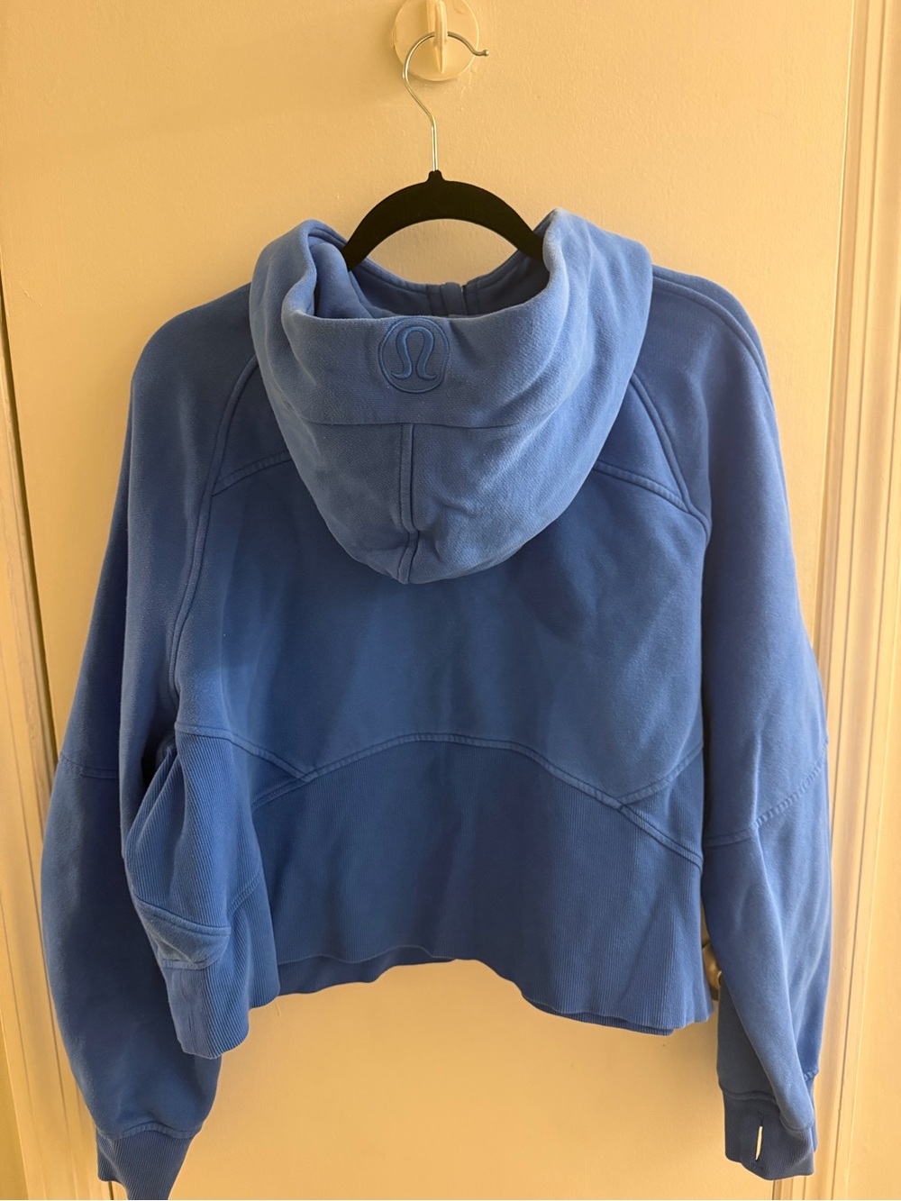 Lululemon Cropped Blue Half-Zip Scuba - Picture 3 of 5